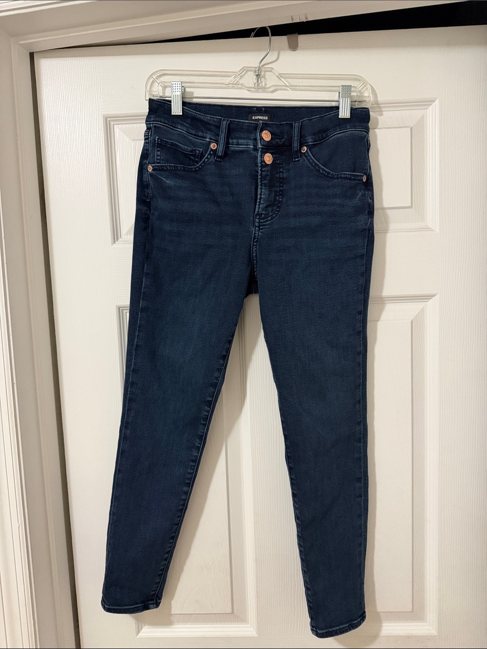 Express Indigo High-Rise Skinny Jeans